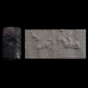 Early Parthian Stone Cylinder Seal