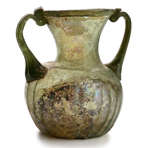 Roman Glass Two-Handled Jar