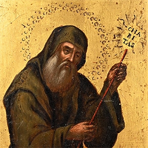 Veneto-Cretan Icon of St Francis of Paola