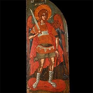 Large Wing of a Triptych Showing the Archangel Michael