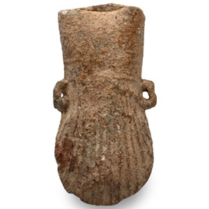 Medieval Lead Pilgrims Holy Water Ampulla with Scallop