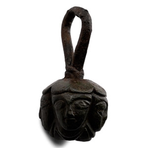 Medieval Bronze Flail Head with Four Heads