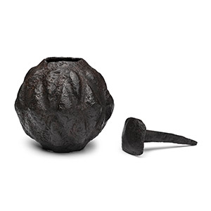Medieval Iron Macehead with Securing Nail