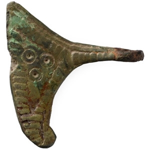 Viking Age Bronze Decorated Axe Pendant
