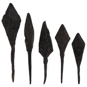 Medieval Iron Arrowhead Collection