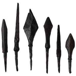 Medieval Iron Arrowhead Group