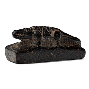 Egyptian Stone Crocodile Amulet