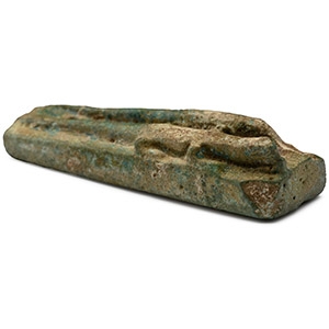 Egyptian Faience Double Lizard Amulet