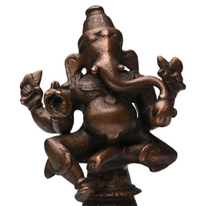 Copper-alloy Statue of Seated Ganesh