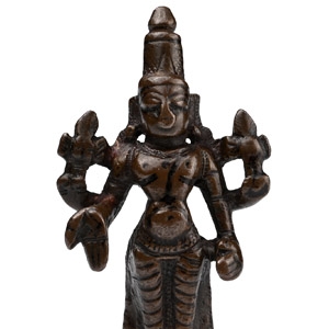 Copper-alloy Four-Armed Vishnu Figure