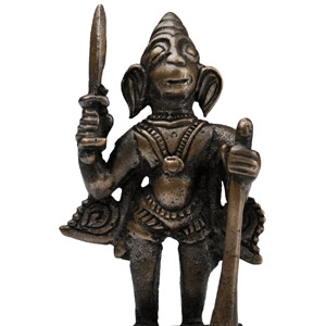 Copper-alloy Hanuman with Sword