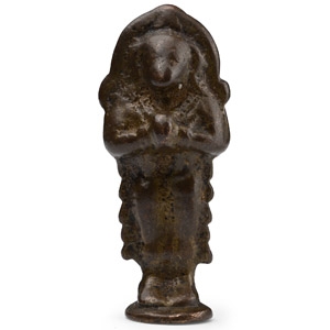 Copper-alloy Preying Hanuman Figure