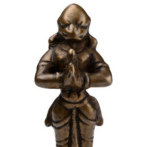 Copper-alloy Preying Hanuman Figure