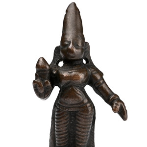 Copper-alloy Goddess Lakshmi Figure