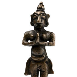 Copper-alloy Female Worshipper Statue