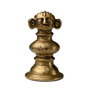 Copper-alloy Goddess Gauri Head