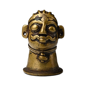 Copper-alloy Shiva Mukhalinga