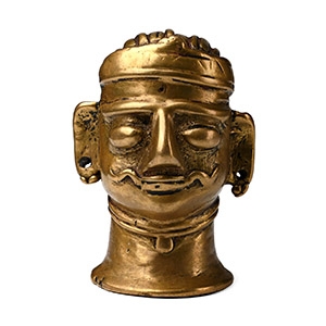 Copper-alloy Shiva Mukhalinga