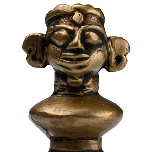 Copper-alloy Goddess Gauri Head