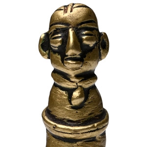 Copper-alloy Goddess Gauri Head