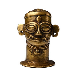 Copper-alloy Shiva Mukhalinga