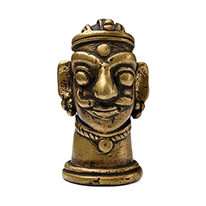 Copper-alloy Shiva Mukhalinga