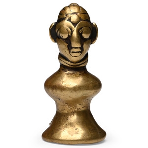 Copper-alloy Goddess Gauri Head