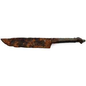 Roman Iron Knife with Bronze Handle