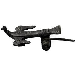 Roman Bronze Flying Bird Plate Brooch