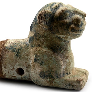 Ziwiye Faience Lion Figurine