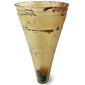 Large Late Roman Glass Lamp or Beaker