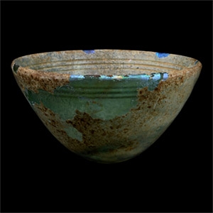 Hellenistic Pale Green Glass Bowl