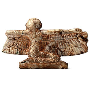 Egyptian Green Glass Winged Goddess Pectoral