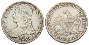 United States of America AR Capped Bust Half Dollar or 50 Cents.