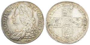 England. Hanover, George II AR Halfcrown.