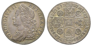 Great Britain. Hanover, George II AR Shilling.
