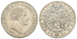 German States. Prussia, Friedrich Wilhelm III AR Thaler.
