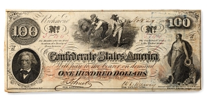 Confederate States of America, One Hundred Dollars T41.