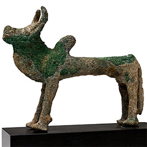 Bactrian Copper Standing Bull