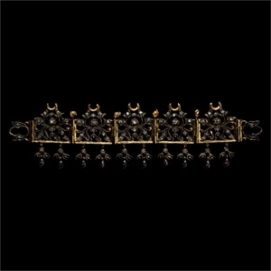 Silver-Gilt Tiara with Diamonds