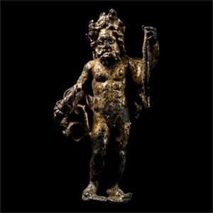 Roman Silver-Gilt Statuette of Jupiter