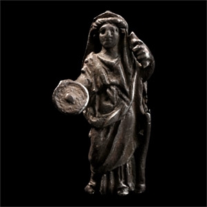 Roman Silver Statuette of Cybele