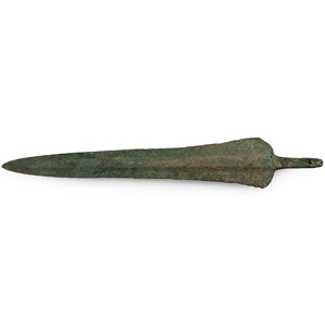 Luristan Bronze Leaf-Shaped Dagger Blade