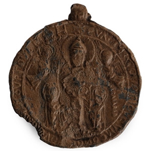 Byzantine Lead Pendant with Simeon Stylites