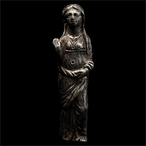Roman Silver Priestess Statuette