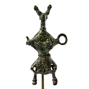 Amlash Bronze Figure with Child