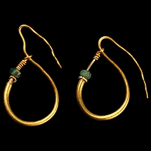 Gold Hoop Earring Pair