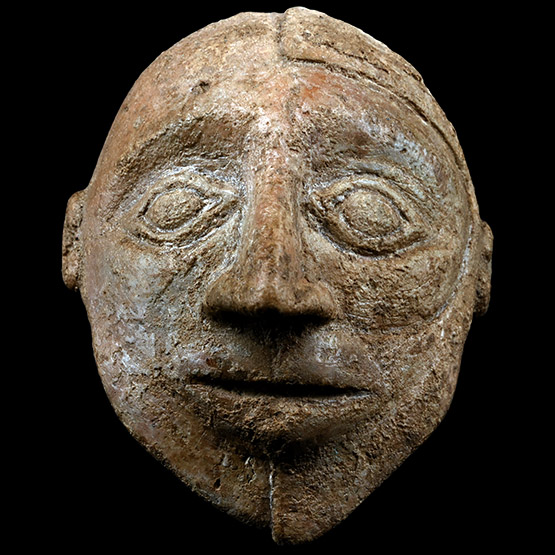Old Babylonian Terracotta Head of a Demon