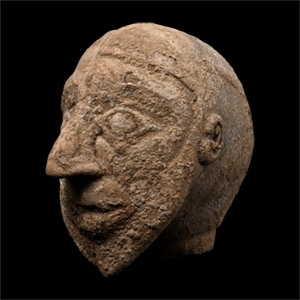Old Babylonian Terracotta Head of a Demon