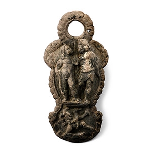 Roman Bronze Three-Dimensional Vessel Mount